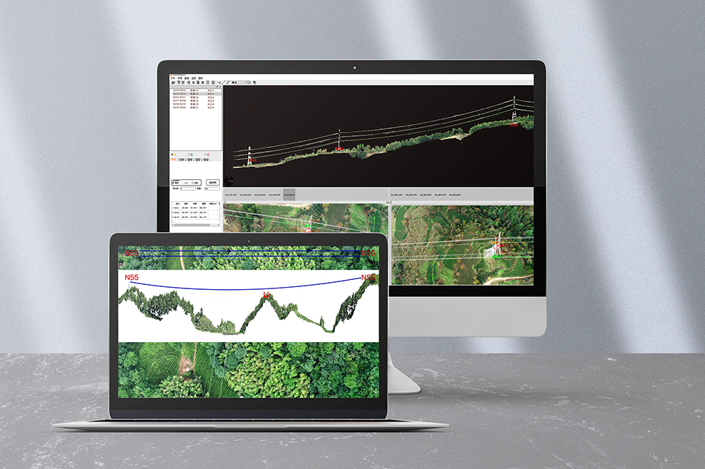 基于可见光的电力走廊树障测算软件